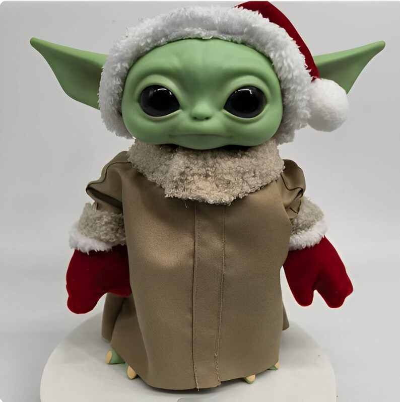 Baby Yoda Christmas 12inch Grogu Figure, Baby Yoda Christmas Gift Etsy