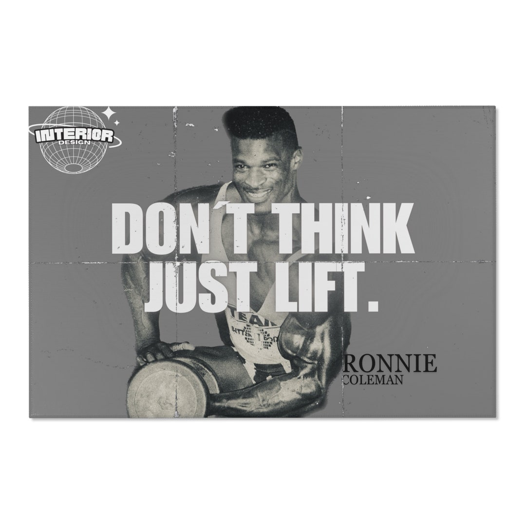 Area Rug Gym Ronnie Coleman Design Etsy