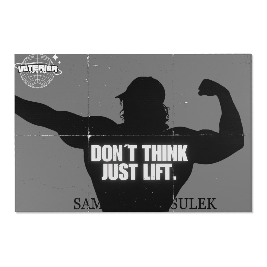 Area Rug Gym Sam Sulek Design Etsy