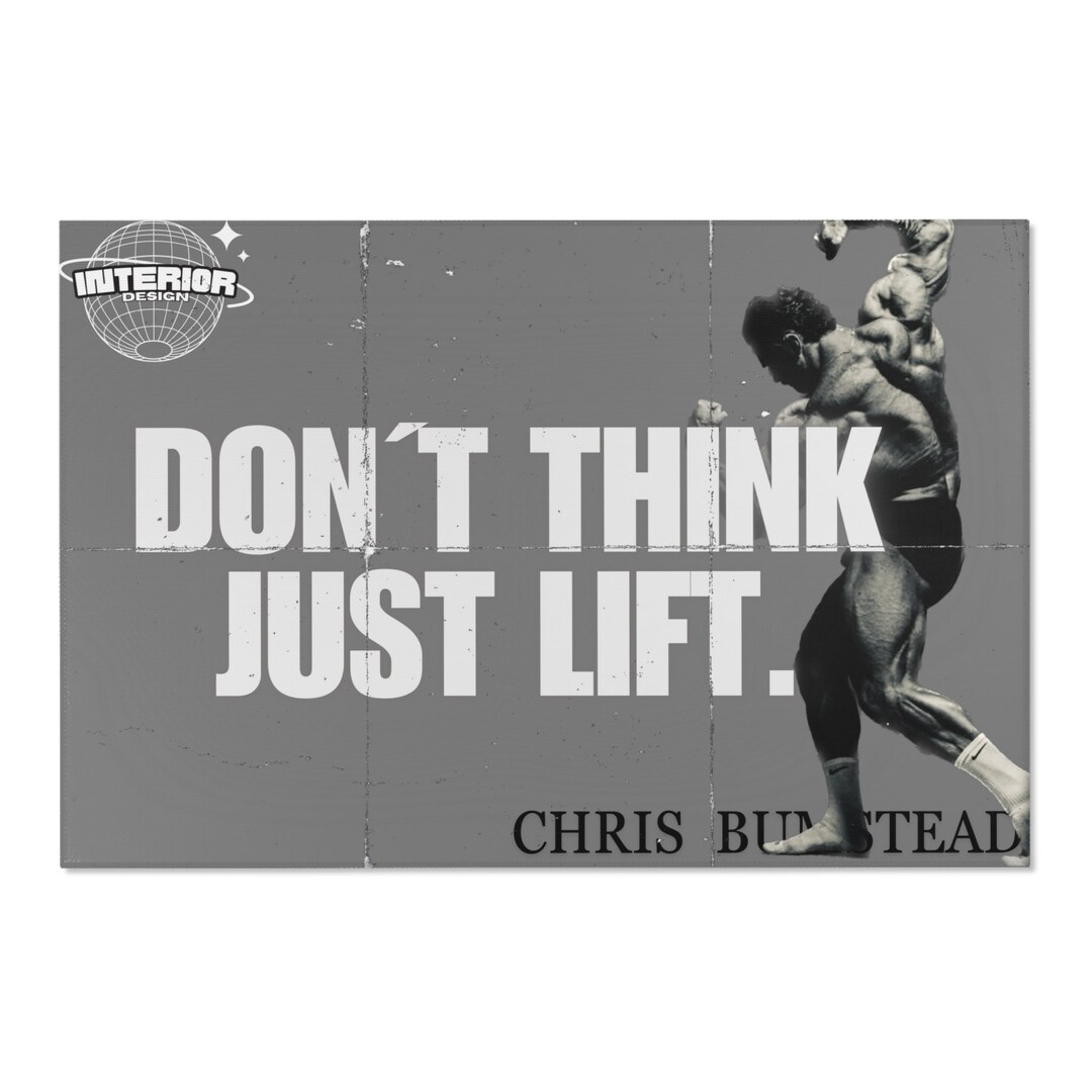 Area Rug Gym Chris Bumstead Design Etsy