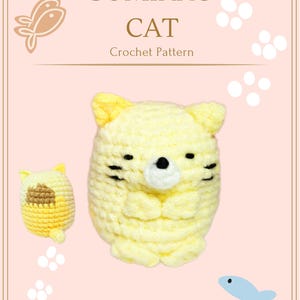 Sumikko Neko, Cat Amigurumi Crochet Pattern - PDF, small