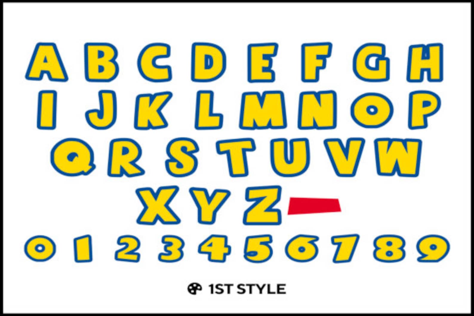 Toy Story Font SVG, Toy Story Alphabet SVG, Toy Story Letters Numbers