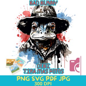 DTMF png,svg pdf I should throw more photos png, I should throw more photos shirt design, Bad Bunny album art style, Bad Bunny png,svg pdf