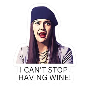 I Think You Should Leave Decals | Kiss Cut Vinyl Decal ITYSL | Tim Robinson Merch | ITYSL Stickers | Tim Robinson Wine Girl Gift Ideas