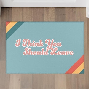 Ich denke, Sie sollten gehen | Tim Robinson ITYSL Bereich Teppich | ITYSL Geschenk | Ich denke, Sie sollten Merch verlassen | Eingefleischter Tim Robinson Fans Home Decor