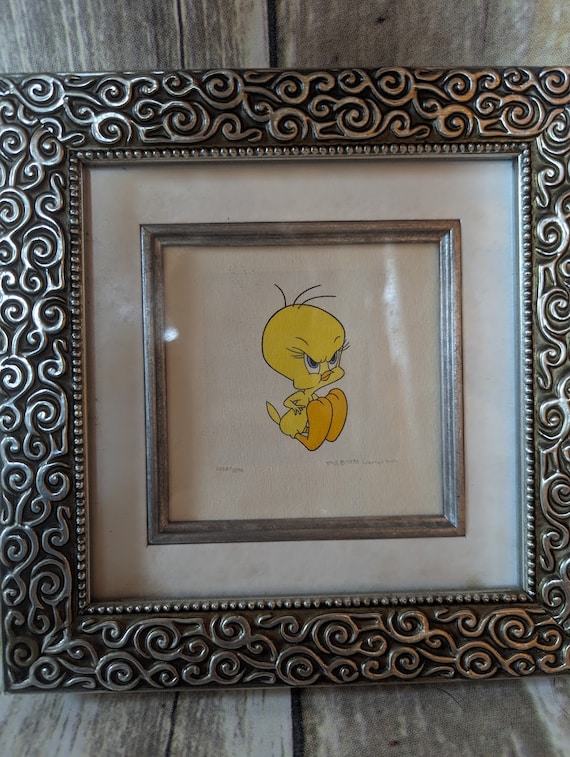 Warner Brothers Tweety Bird Hand Tinted Etching Animation Art 1999
