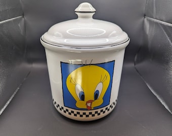 Tweety Bird Ceramic Cookie Jar, Looney Tunes Warner Bros 2000