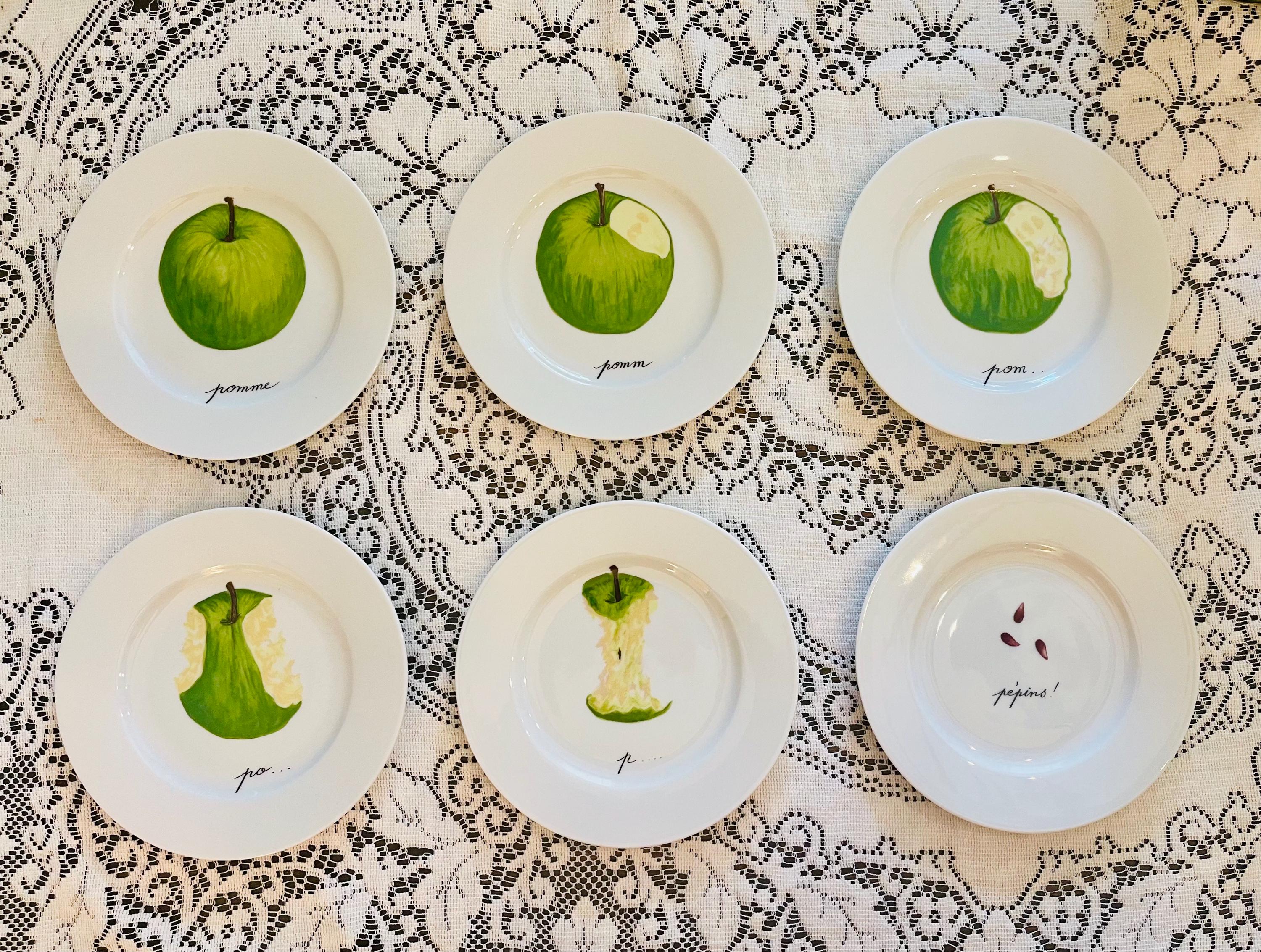 Limoges Dessert Plates Porcelaine De Sologne France Disappearing