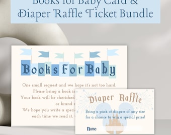 Happiest Baby Shower On Earth Books For Baby Card, Diaper Raffle Ticket, Disneyland Baby Shower, Digital, Printable, Baby Shower Sign, blue