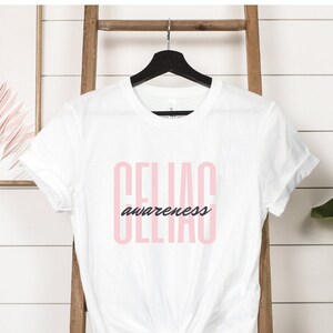 Celiac Disease Awareness T Shirt, Celiac Gift, Celiac Graphic T, Gluten Free Shirt, Gluten Intolerance, Gluten Allergy, Gluten Sensitive