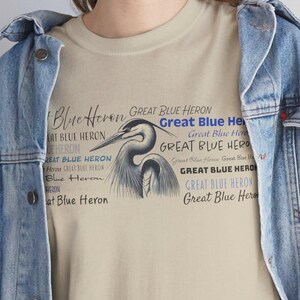 Great Blue Heron Shirt | Nature-Inspired Bird Design | Perfect for Bird Lovers | Heron Lover