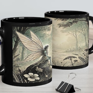 Vintage-Style Fairy Mug | Serene Woodland Design | Enchanting Drinkware for Fantasy Lovers | Fantasy Mug | Fairies