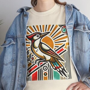 Retro Woodpecker T-Shirt | Vintage Bird Design | Retro-Inspired Woodpecker Apparel for Bird Lovers