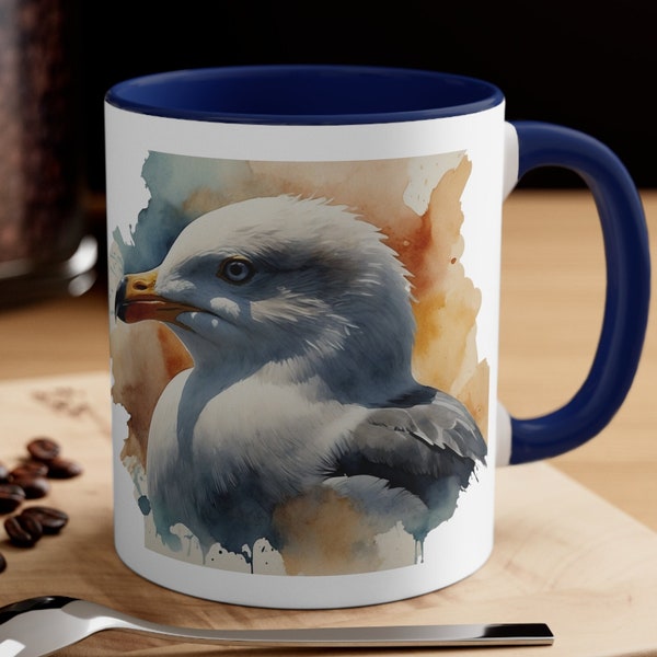 Gull Mug,  Bird Gift, Bird Watcher Mug, Bird Lover Mug, Name Bird Mug, Spring Bird Mug, Bird Coffee Cup, Gifts with Gull, Gull Mug