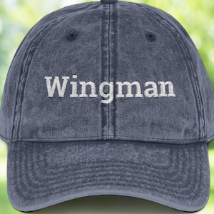Wingman Hat | Funny Embroidered Birdwatching Hat | Bird Lover Gift | Bird Nerd Dad Hat for Nature and Outdoor Fans | Gift for Birder