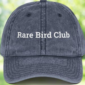 Rare Bird Club Hat | Embroidered Birdwatching Hat | Bird Nerd Gift | Twitcher Gift | Bird Lover Dad Hat | Bird Hat | Gift for Birder