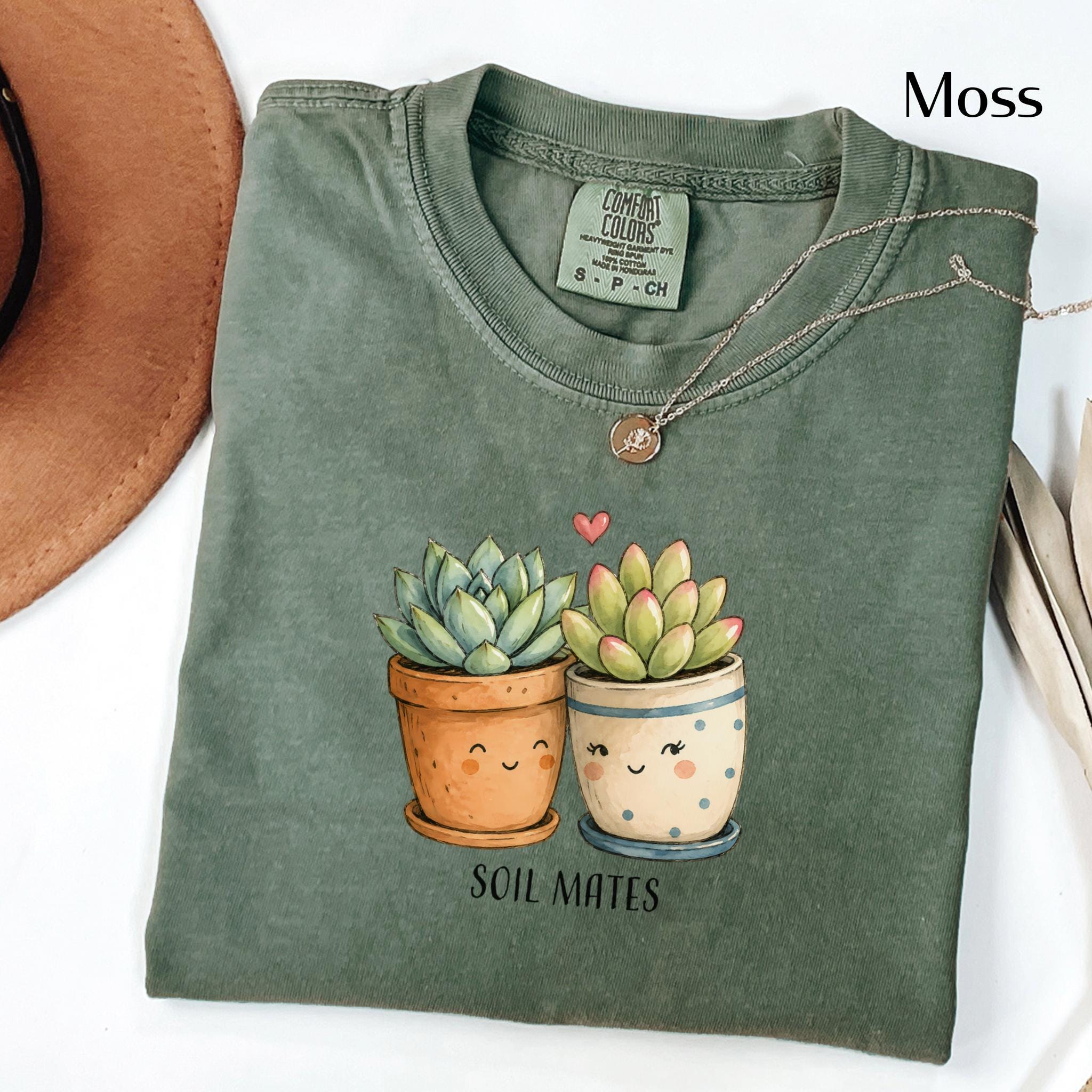 Soil Mates Shirt, Succulent Lovers Tee, Plant Mom T-shirt, Cute