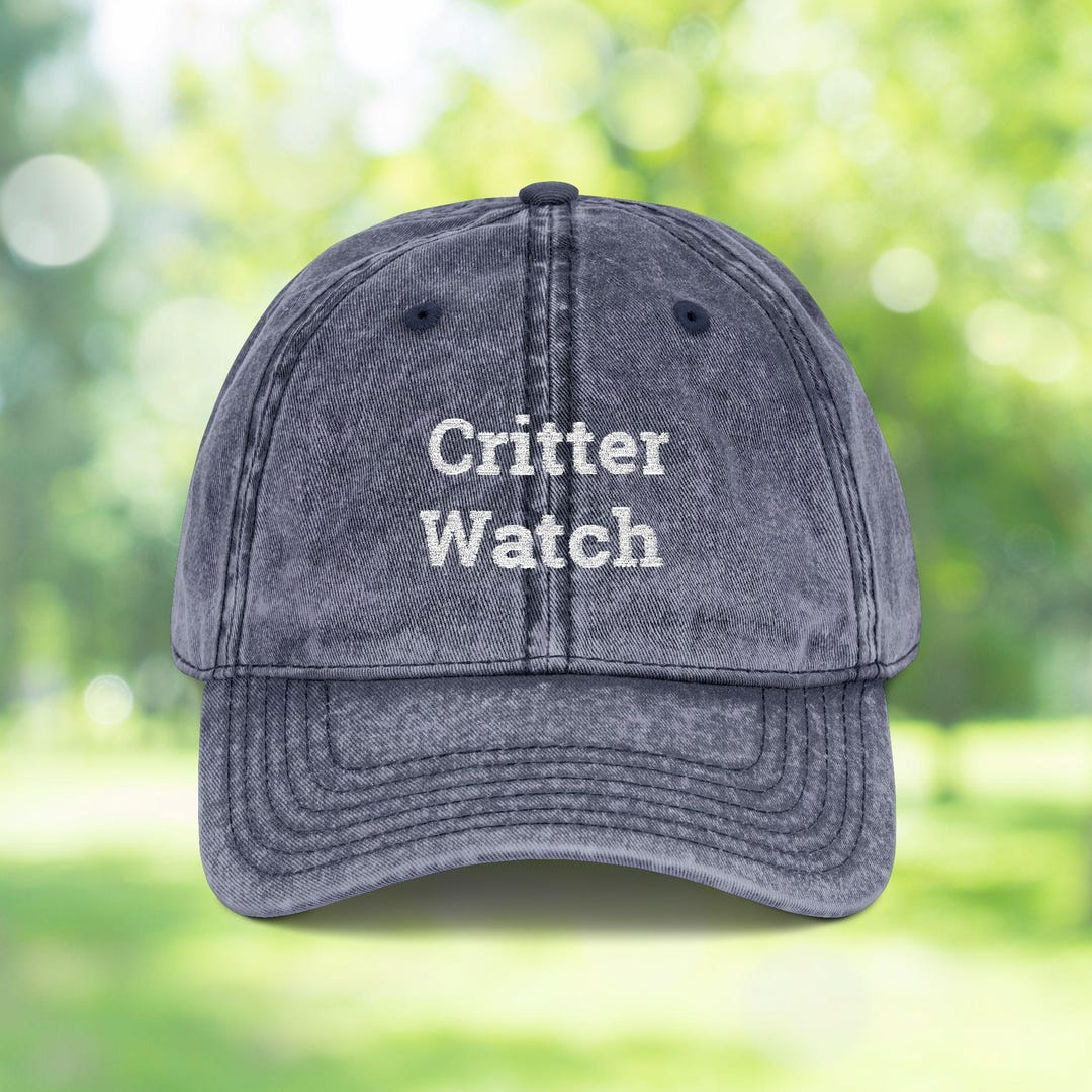 Critter Watch Hat | Embroidered Backyard Wildlife Hat | Nature Lover ...
