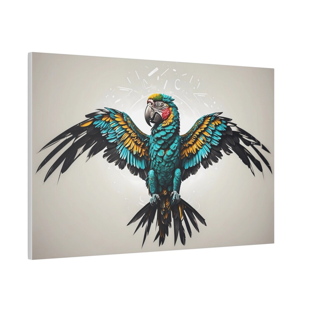 Image showcasing Macaw Wall Art, Wall Decor, Macaw Lover Gifts, Parrot Decor, Parrot ...