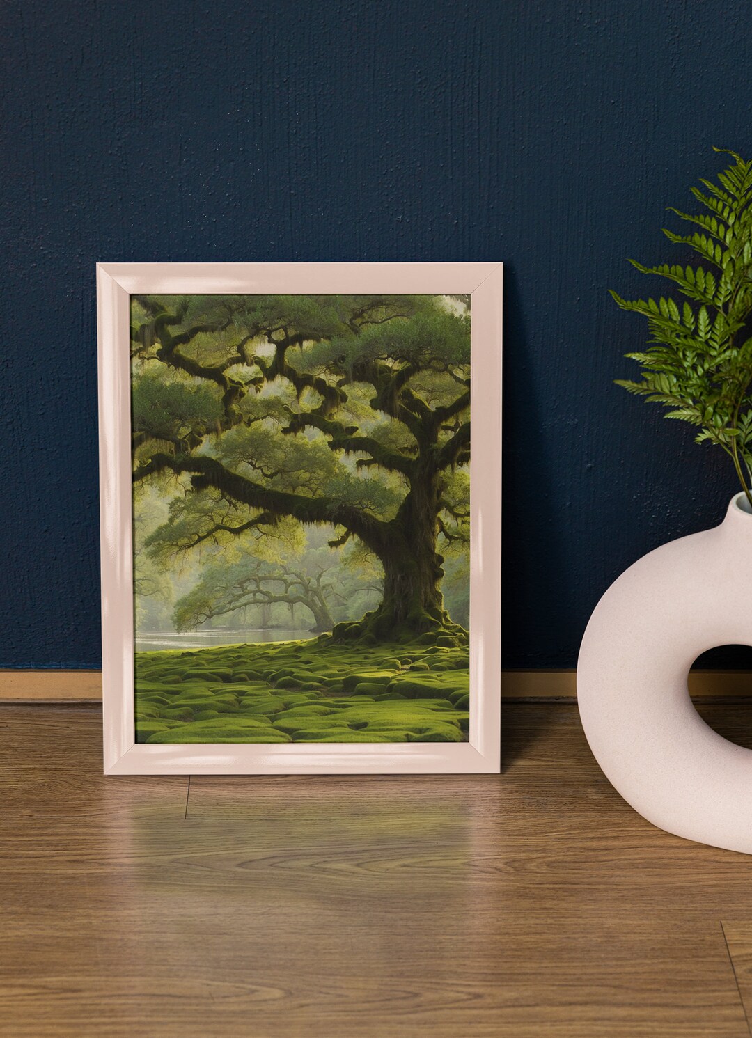 Spanish Moss Wall Art Printable Wall Art Tree With Spanish Etsy