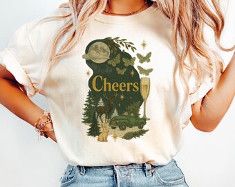 Holiday Cheers Shirt | Festive Winter Celebration Tee | Vintage Christmas Graphic