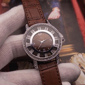 Slava Chocolate Luxe - Damenuhren. Armbanduhren. mini Uhr Custom. Geschenk für sie. bestes Geschenk für Mädchen. Freundin Geschenk. Geschenk für Frau