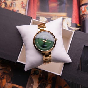 Schlichte Eleganz Mädchenuhr. Minimalistische Damenuhren. Geschenk für sie. grüne Uhr. Weihnachtsgeschenk. Geschenk für Frau. Geschenk für Sie