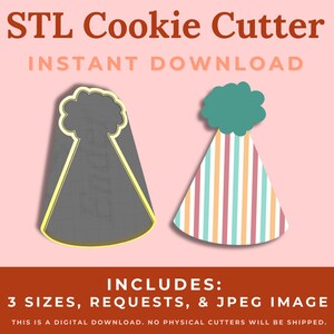 Party Hat Cutter STL File - Instant Download for 3D Printing