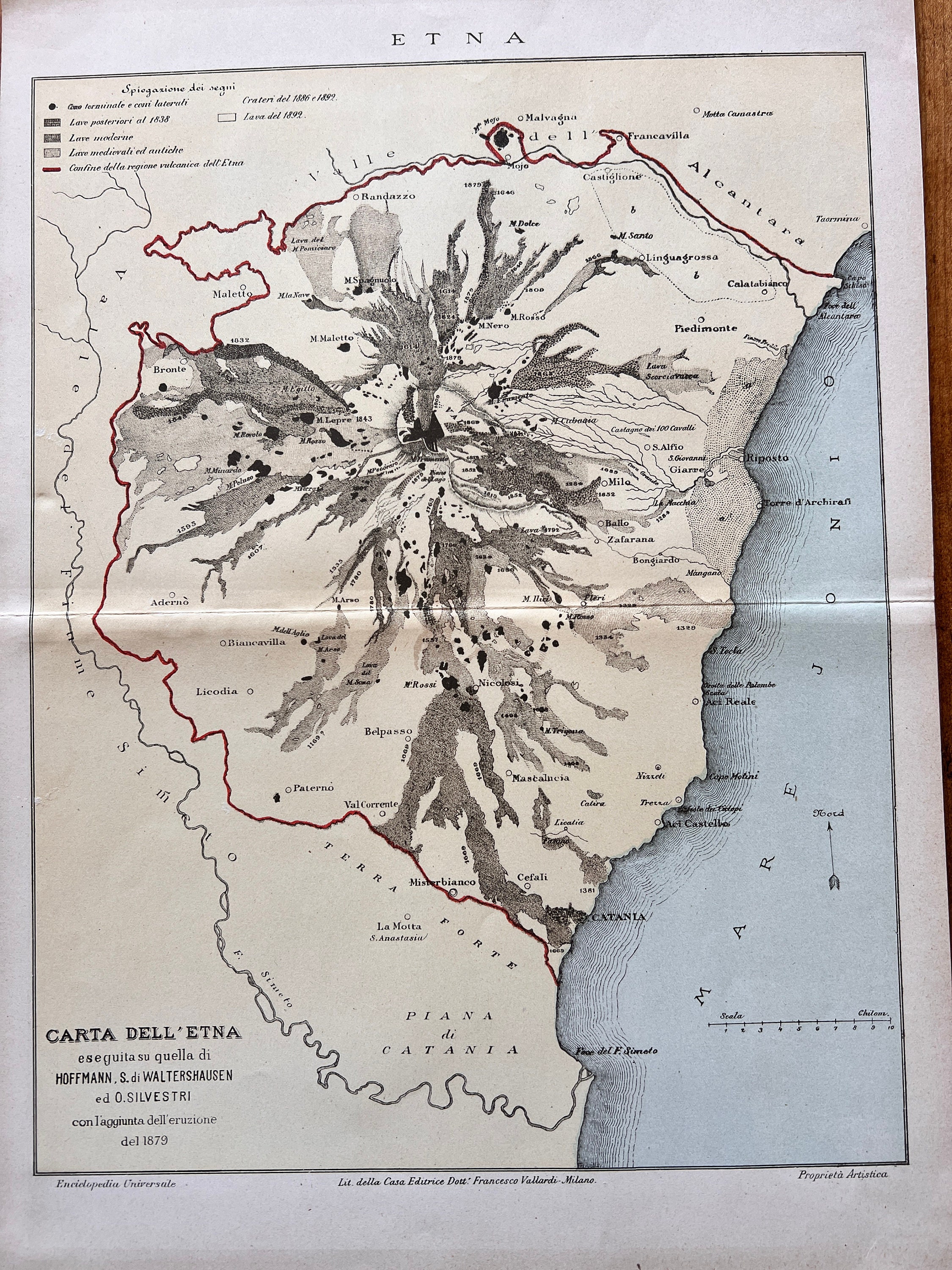 mount etna on the map