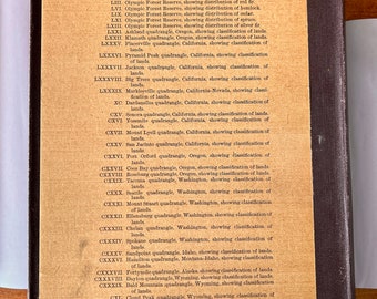 Thirty-nine USGS Forestry Maps Portfolio, Native American Territories, Yosemite —Renowned Geology Provenance, 1899