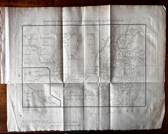 1790 Altai Mountains Map: Tardieu Engraving, Central Asia Cartography