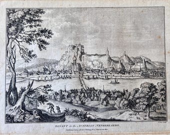 Dinant in the AUSTRIAN NETHERLANDS — Original Copper Engraving, London 1781