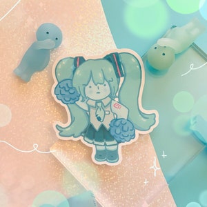 Hatsune Smiku | Niedliche Sticker | kleiner blauer Kerl inspirierte Aufkleber