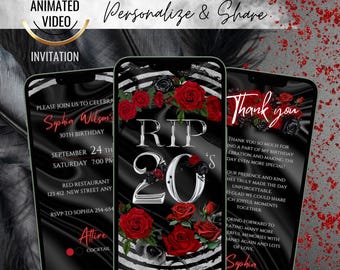 Death To My 20s Dosenkühler – Set Mit 12 Stück, Schwarz-weiß, Für 30. Geburtstag