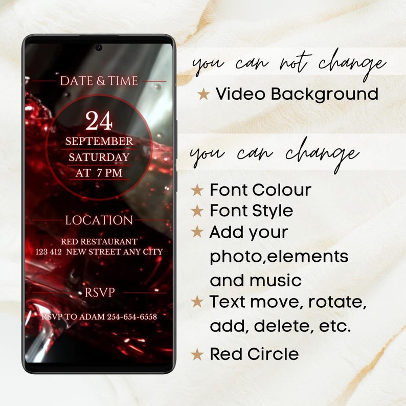 Animated Aged to Perfection Invitation, Wine Birthday Dinner Party ...
