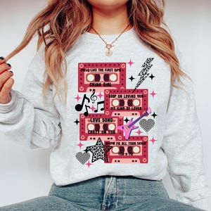 Valentinstag Rock Liebe Musik Kassette Tape Collage - Retro Love Playlist Art-Cricut Cut PNG