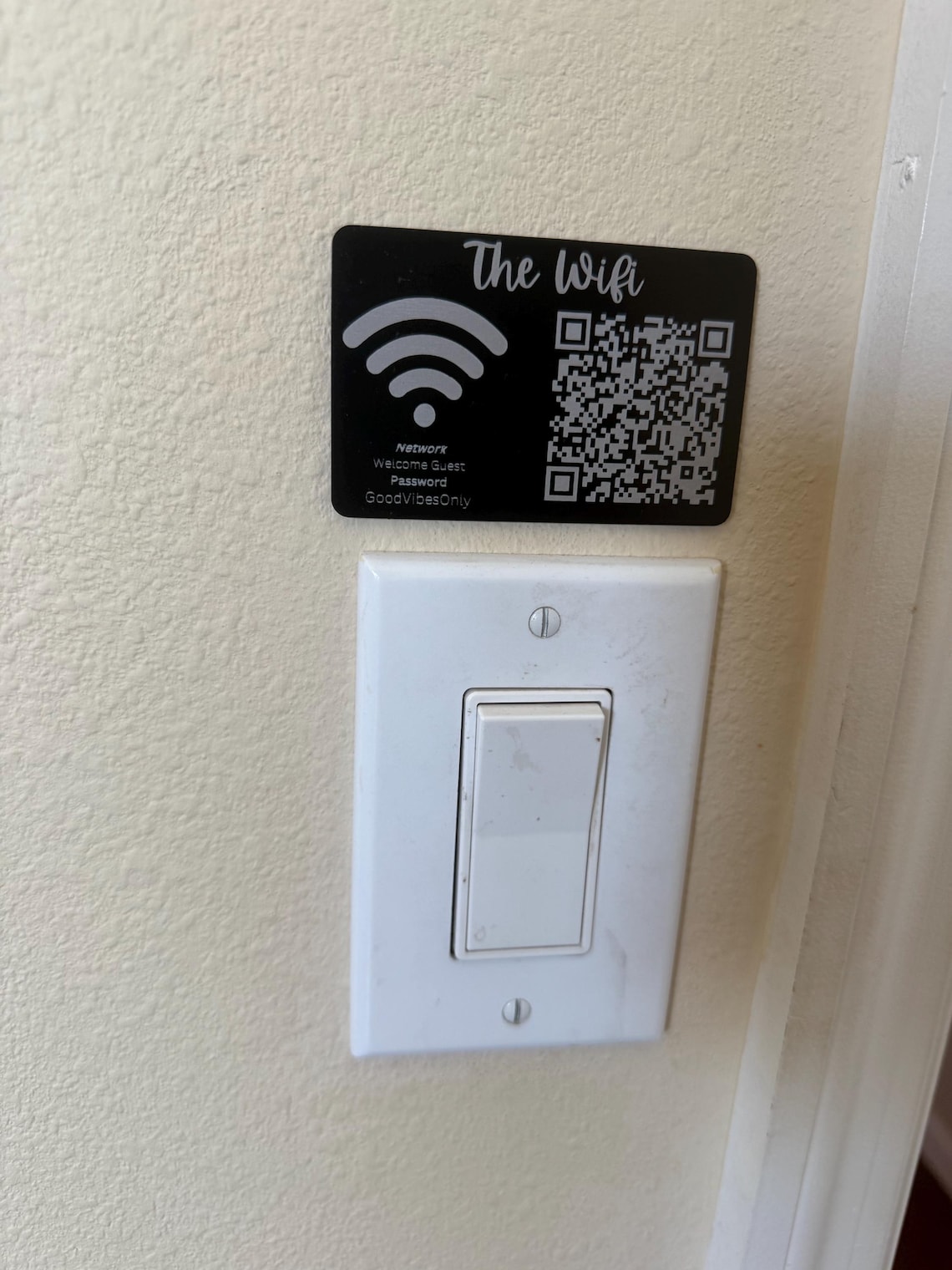 Wifi QR Code Metal Sign | Airbnb Vacation Rental | Guest Wifi Password ...