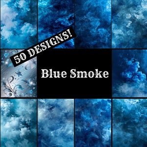 Blue Smoke Journal Paper, Blue Smoke Printable Paper, Vintage Blue Smoke, Blue Smoke Journal Supplies, Blue Smoke Journal Inserts