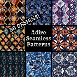 a collage of different patterns with the words adre seamless patterns