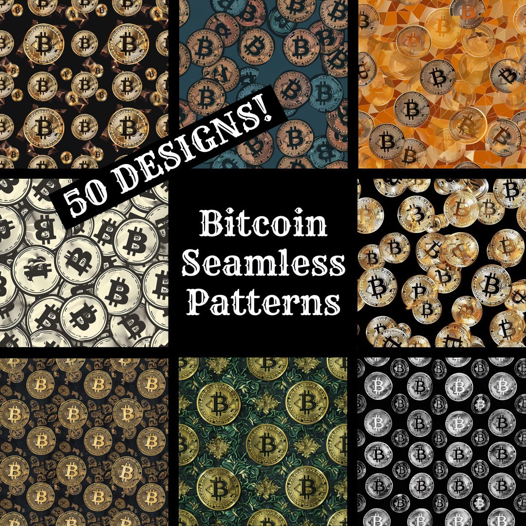 Padrão Bitcoin Contínuo: Papel Digital Criptografado (PNG, 1024x1024 px) ( Download Digital) - Etsy Portugal