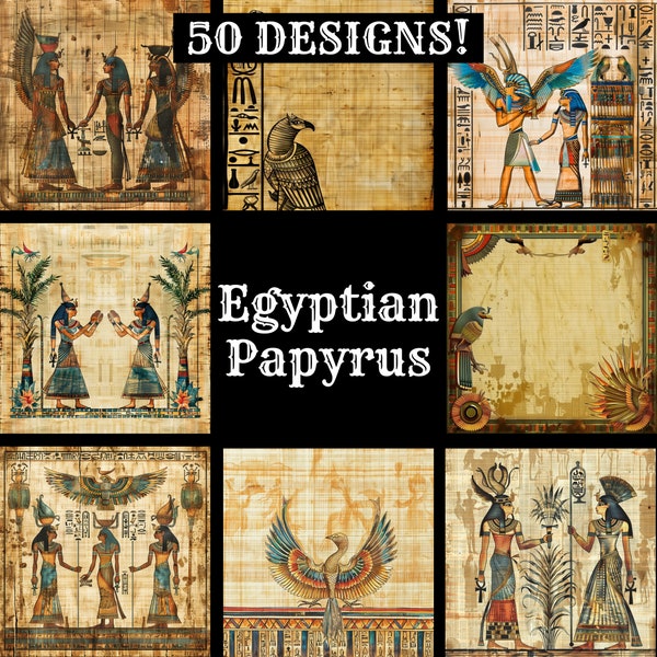 Egyptian Papyrus Paper, Egyptian Papyrus Printable Paper, Vintage Egyptian Papyrus, Egyptian Papyrus Journal Supplies, Journal Inserts