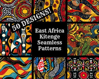 East Africa Kitenge Patterns: Seamless Digital Paper