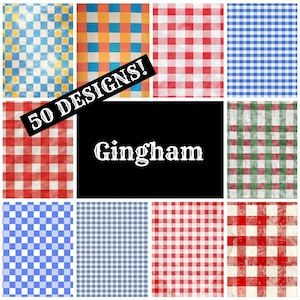 Gingham Journal Paper, Gingham Printable Paper, Vintage Journal Supplies, Journal Inserts