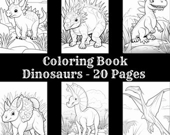 Dinosaurs Printable Adult Coloring Pages Kids Coloring Pages Instant Download Grayscale Illustration Coloring Sheet Dinosaurs Coloring Book