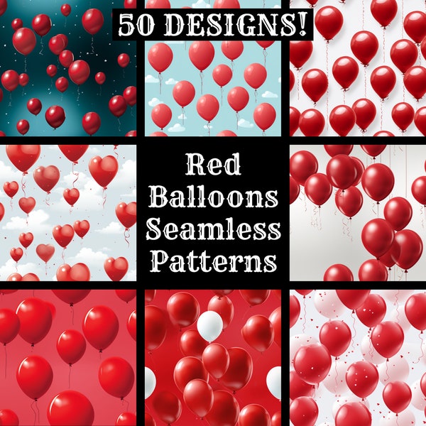 Red Balloons - Etsy
