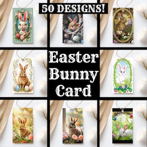 Easter Bunny Journal Tags, Easter Bunny Printable Tags Vintage Easter Bunny Image, Easter Bunny Journal Supplies, Journal Inserts, Gift Tags