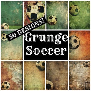 グランジ サッカー ジャーナル ペーパー、グランジ サッカー 印刷可能ペーパー、ビンテージ ジャーナル用品、ジャーナル インサート