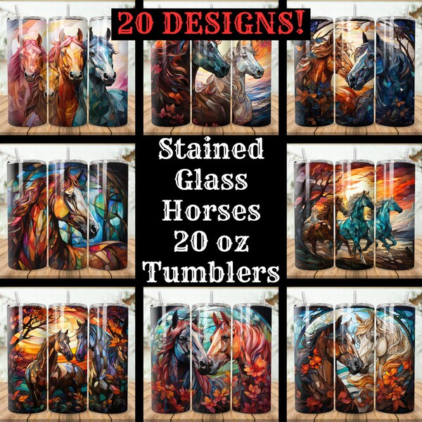 Stained Glass Horse - Etsy