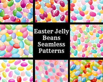 Easter Jelly Beans Seamless Digital Paper, Printable Scrapbook Paper Seamless Textures, Digital Instant Download Seamless Easter Jelly Beans