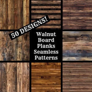 Papel digital sin costuras con tablones de madera de nogal, papel para álbum de recortes imprimible con texturas sin costuras, descarga digital instantánea